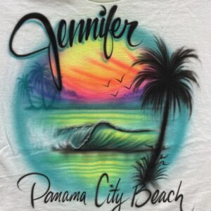 Beach Scene with Wave